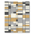 Bold Geometric Modern Grid Rug