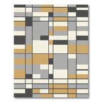 Bold Geometric Modern Grid Rug