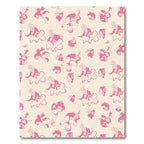 Pink Orchid Outline Repeating Arrangement Rug