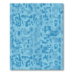 Abstract Blue Organic Cloud Rug