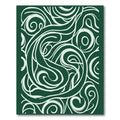 Emerald Swirl Organic Flow Rug