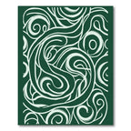 Emerald Swirl Organic Flow Rug