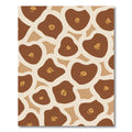 Earthy Brown Giraffe Spots Rug
