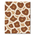 Earthy Brown Giraffe Spots Rug