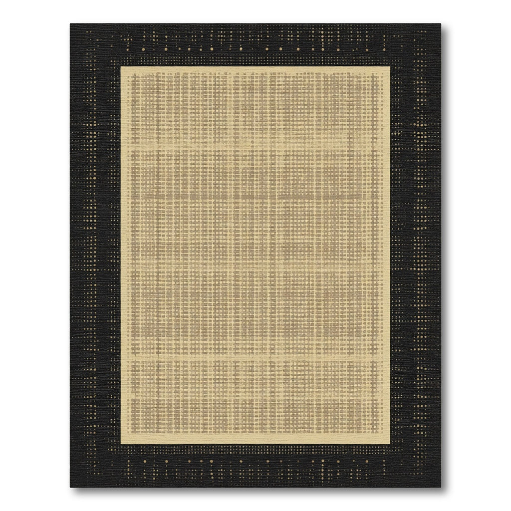 Black Gradient Grid Textured Rug
