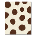 Brown Creamy Spots Polka Dot Rug