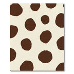 Brown Creamy Spots Polka Dot Rug