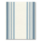 Coastal Blue And White Stripe Rug
