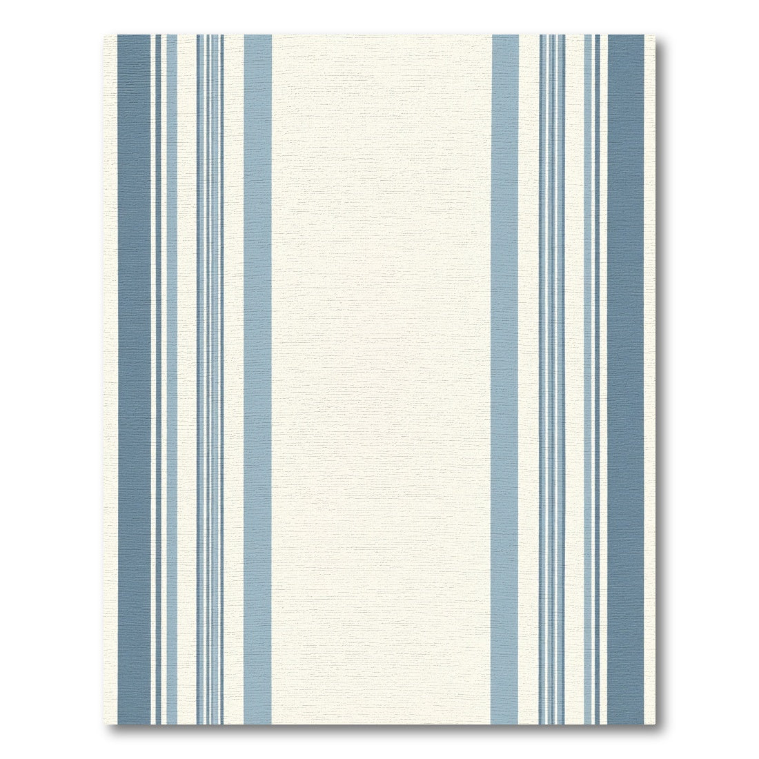 Coastal Blue And White Stripe Rug