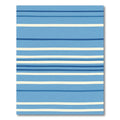 Coastal Blue Cream Striped Horizon Rug