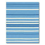 Coastal Blue Cream Striped Horizon Rug