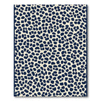 Cream Navy Irregular Spots Rug