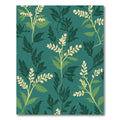Teal Lush Botanical Vine Garden Rug