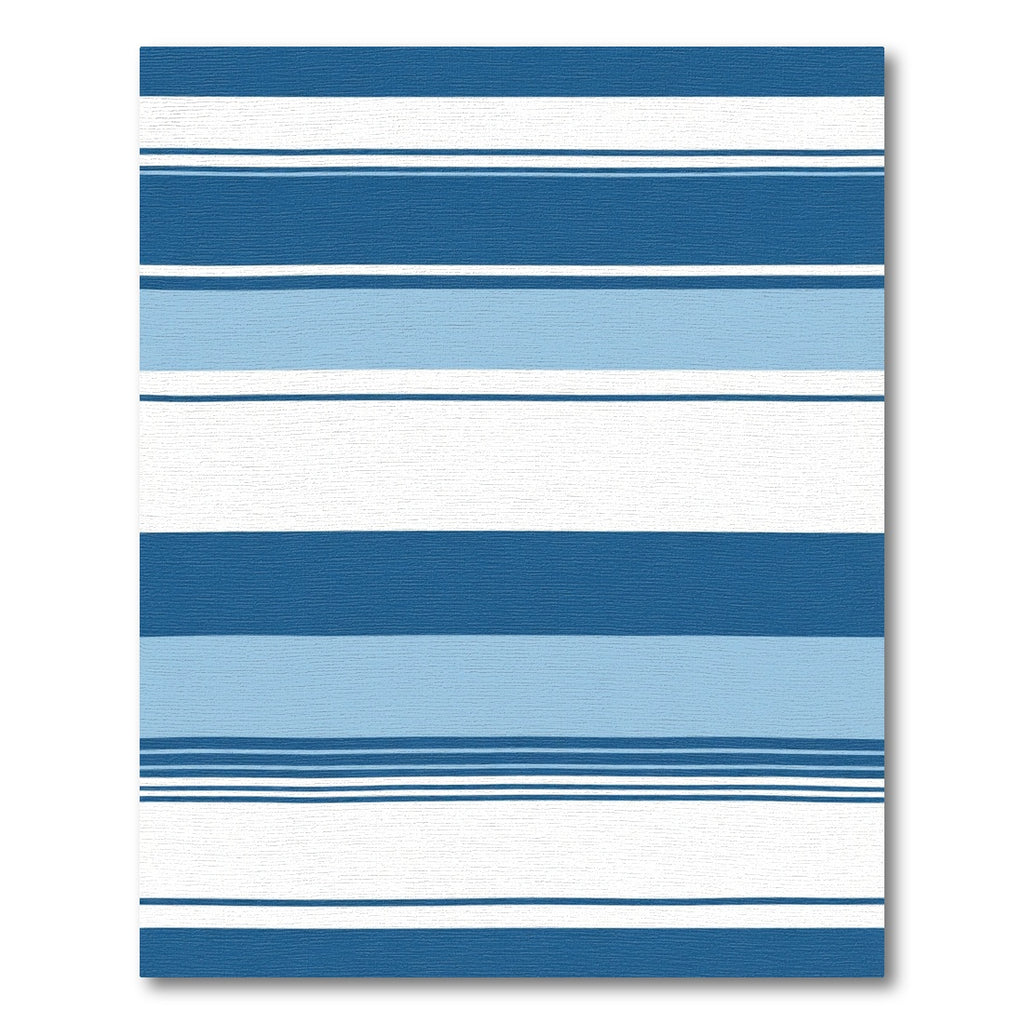 Classic Blue White Striped Area Rug