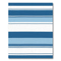 Classic Blue White Striped Area Rug