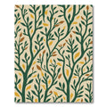 Emerald Branches With Ochre Leaves Rug