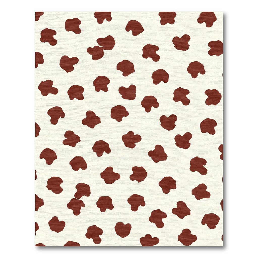 Modern Crimson Spotty Organic Rug