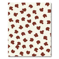 Modern Crimson Spotty Organic Rug