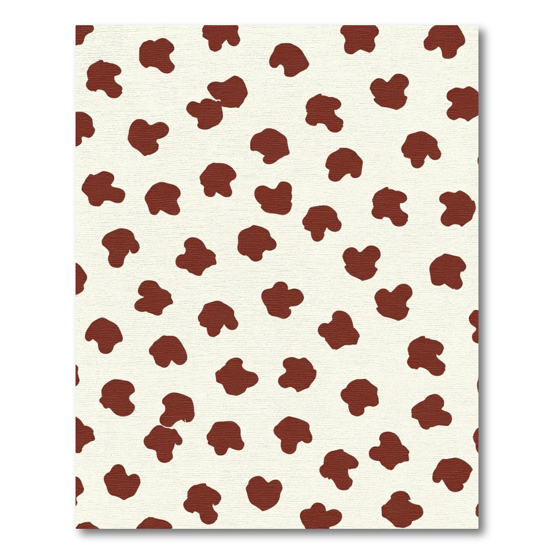 Modern Crimson Spotty Organic Rug