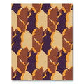 Earthy Tones Camouflage Geometric Rug