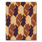 Earthy Tones Camouflage Geometric Rug