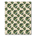 Green Woodland Camouflage Shapes Rug