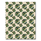 Green Woodland Camouflage Shapes Rug