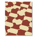Terracotta Cream Organic Shape Rug