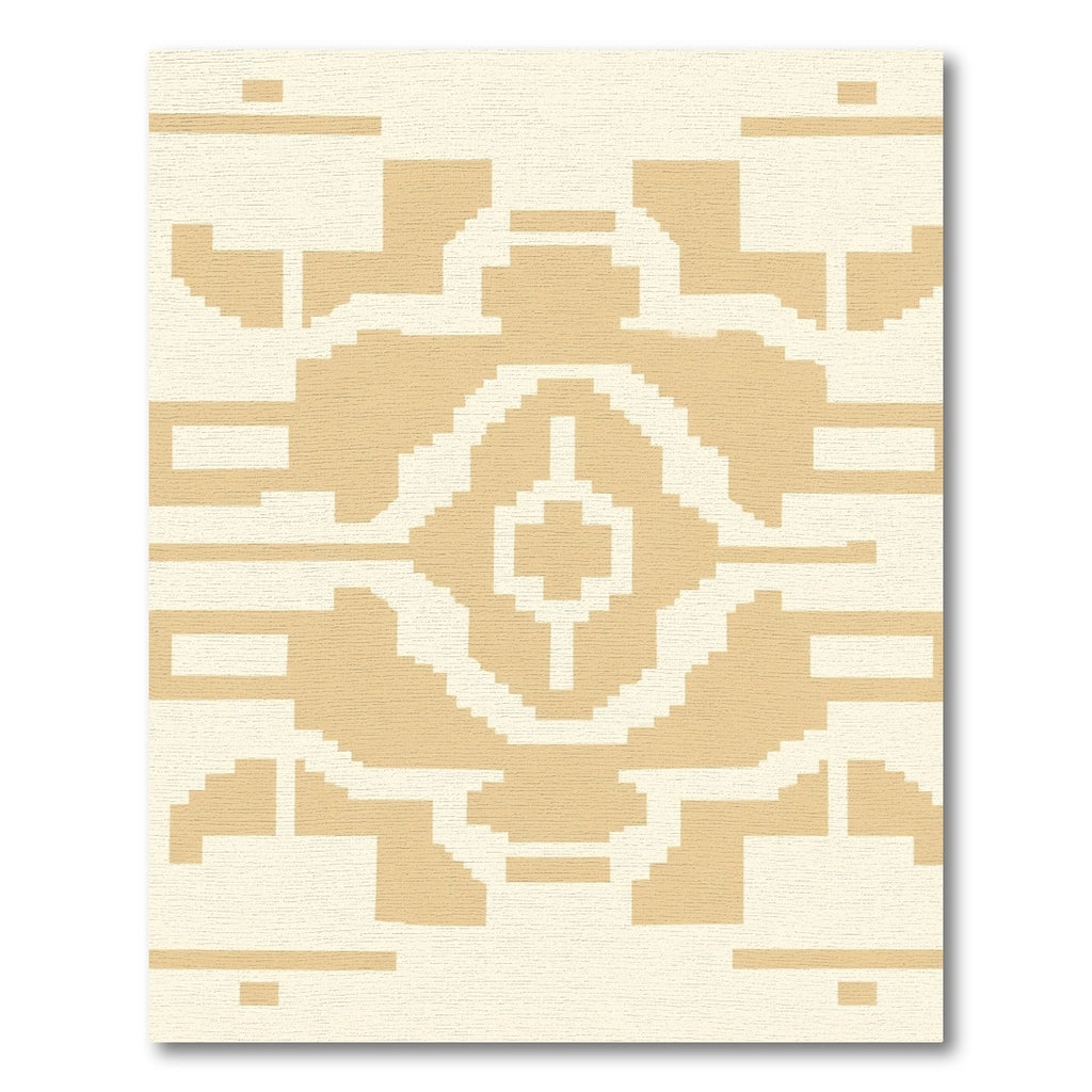 Sandy Beige Geometric Archway Rug