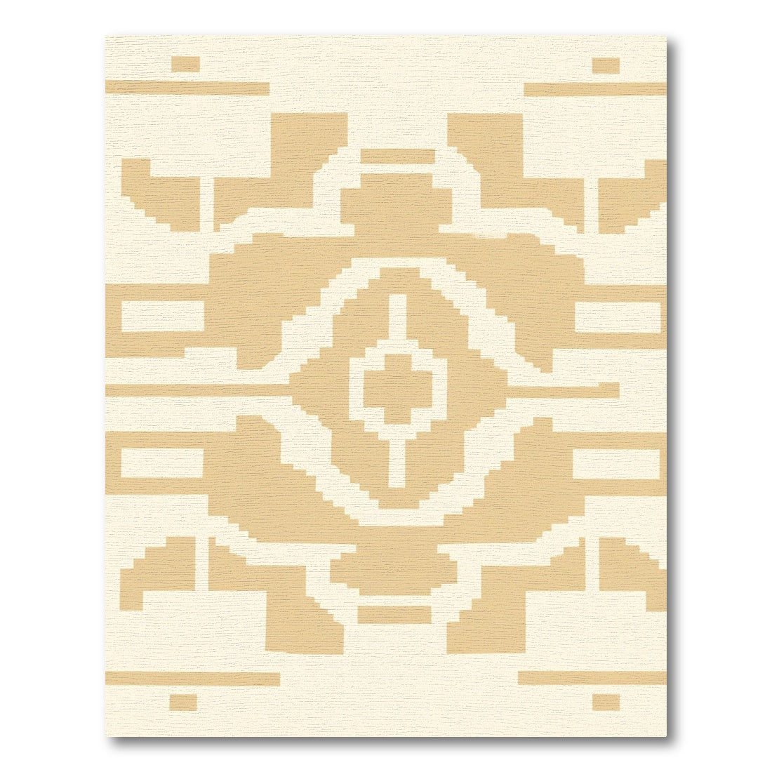 Sandy Beige Geometric Archway Rug