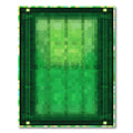 Abstract Green Pixelated Forest Rug