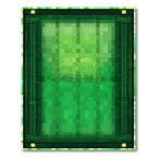 Abstract Green Pixelated Forest Rug