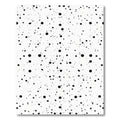 Monochromatic Splatter Dot Collage Rug