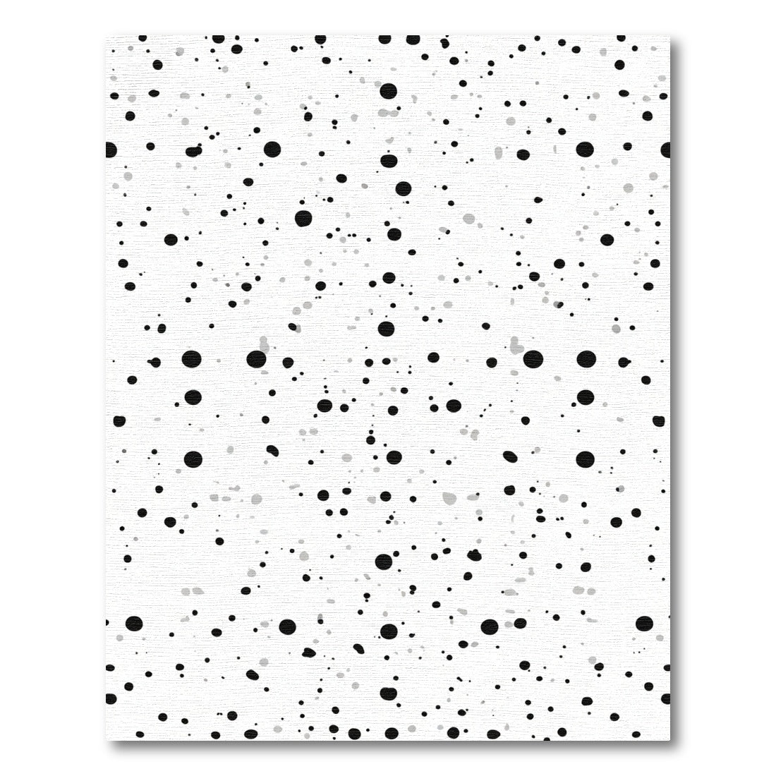 Monochromatic Splatter Dot Collage Rug