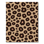 Neutral Leopard Spots Animal Print Rug