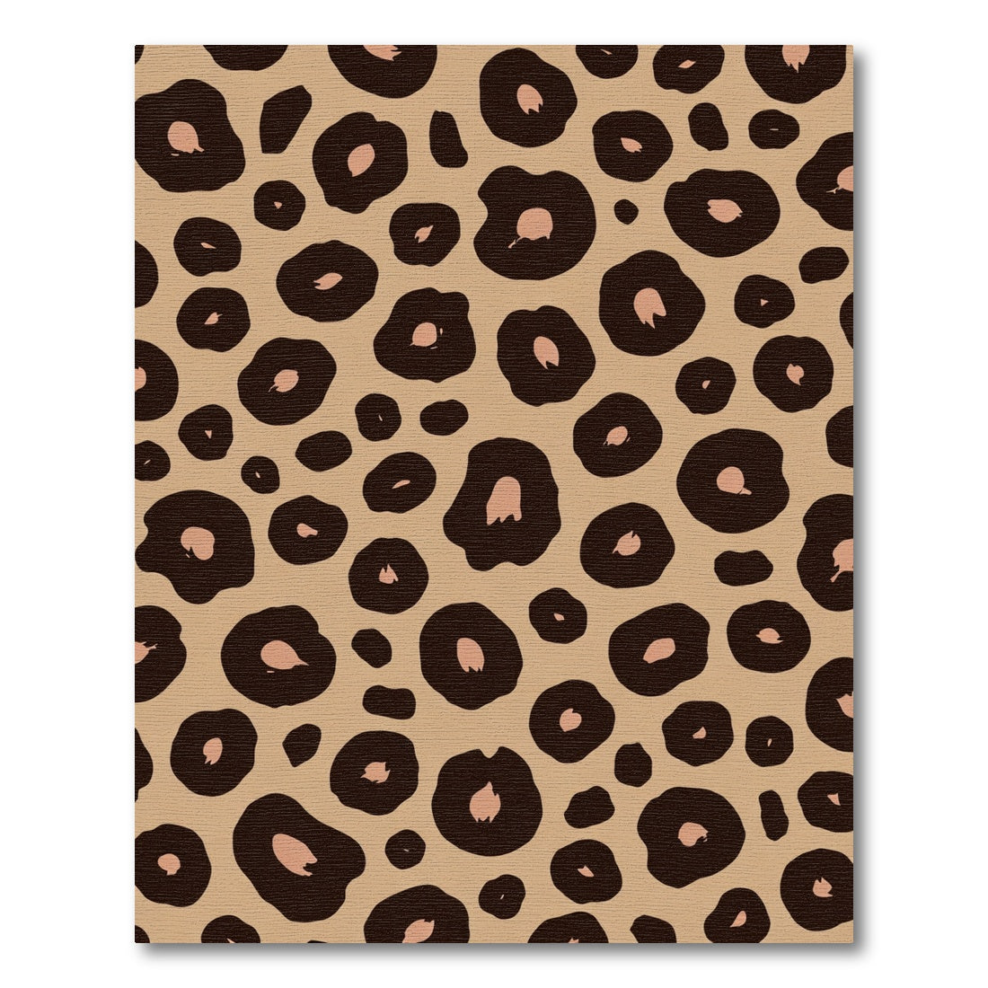 Neutral Leopard Spots Animal Print Rug