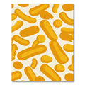 Gold Rounded Rectangles Abstract Composition Rug