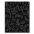 Abstract Charcoal Smudge Shapes Rug