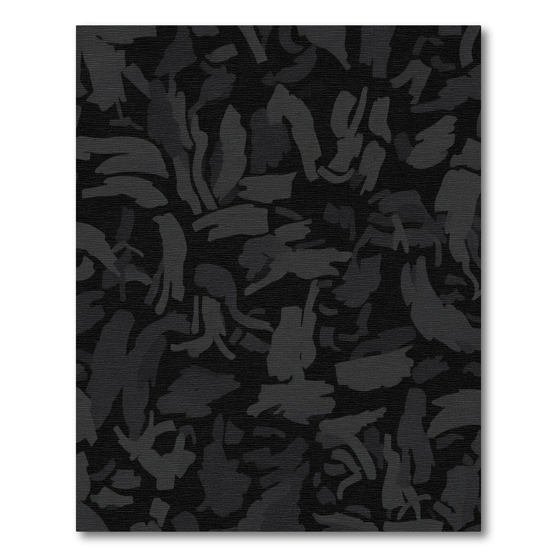 Abstract Charcoal Smudge Shapes Rug