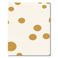 Golden Circles Scattered Cream Rug