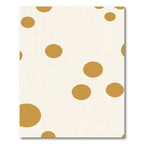 Golden Circles Scattered Cream Rug