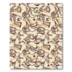 Brave Horse Abstract Line Art Rug