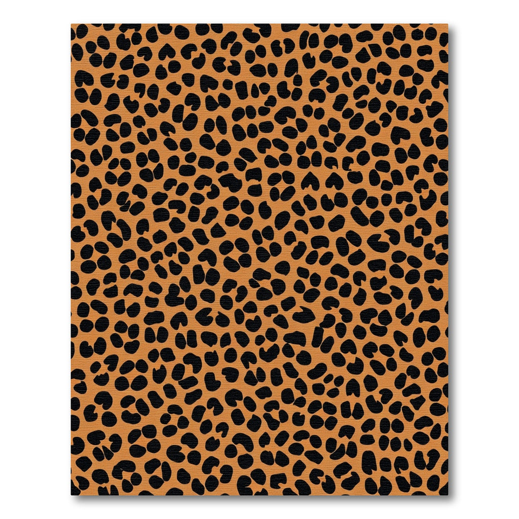 Bold Brown Leopard Spots Rug