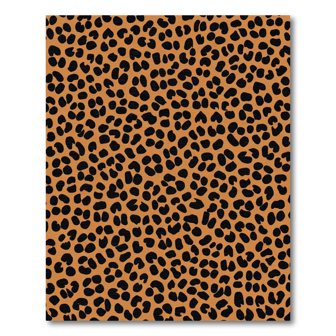 Bold Brown Leopard Spots Rug