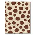 Brown Beige Scattered Circles Rug