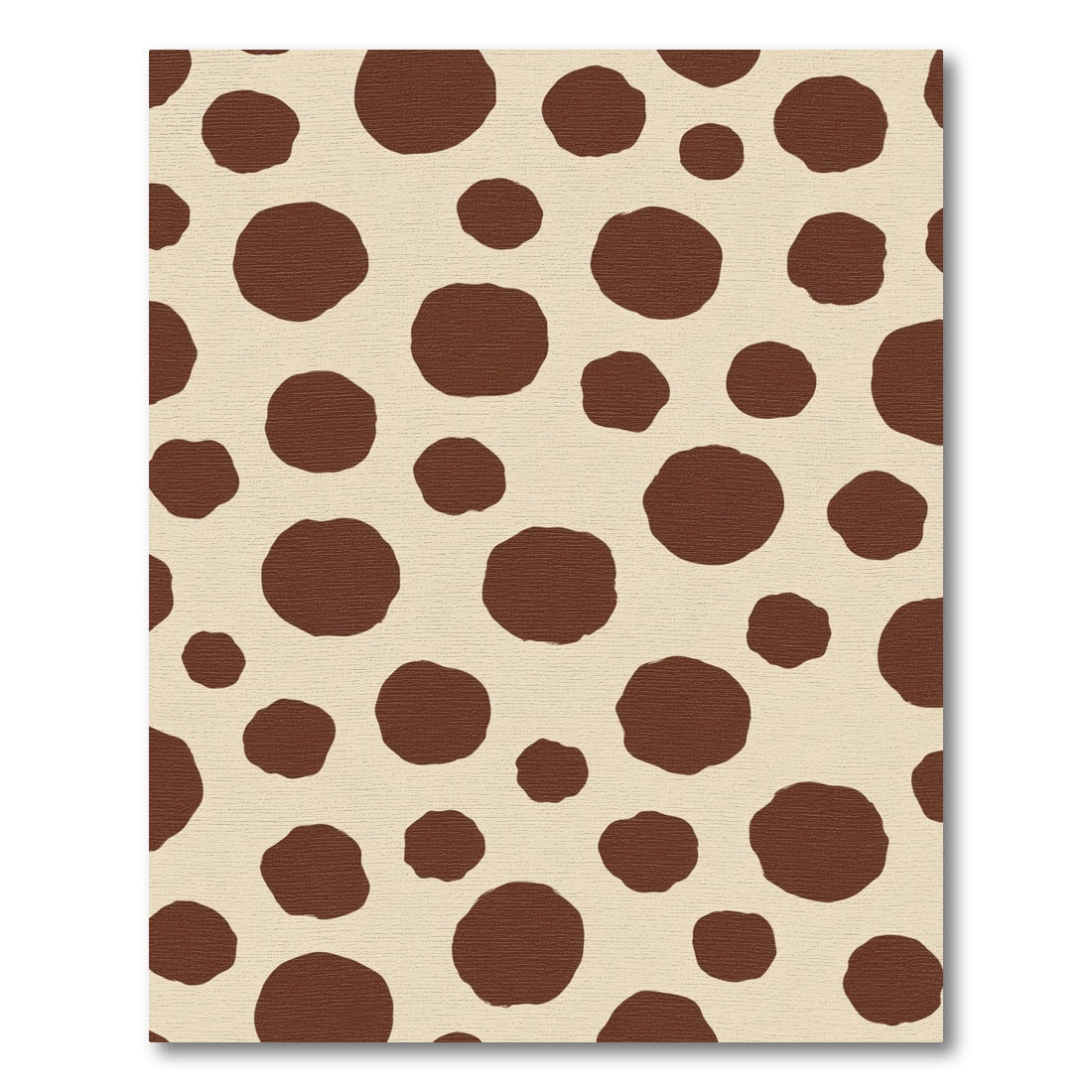 Brown Beige Scattered Circles Rug