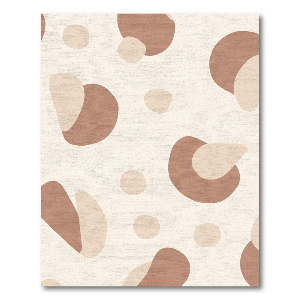 Brown Beige Organic Spot Art Rug