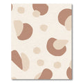 Brown Beige Organic Spot Art Rug