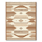 Earthy Brown Geometric Diamond Rug