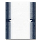 Deep Navy Vertical Stripe Ribbon Rug